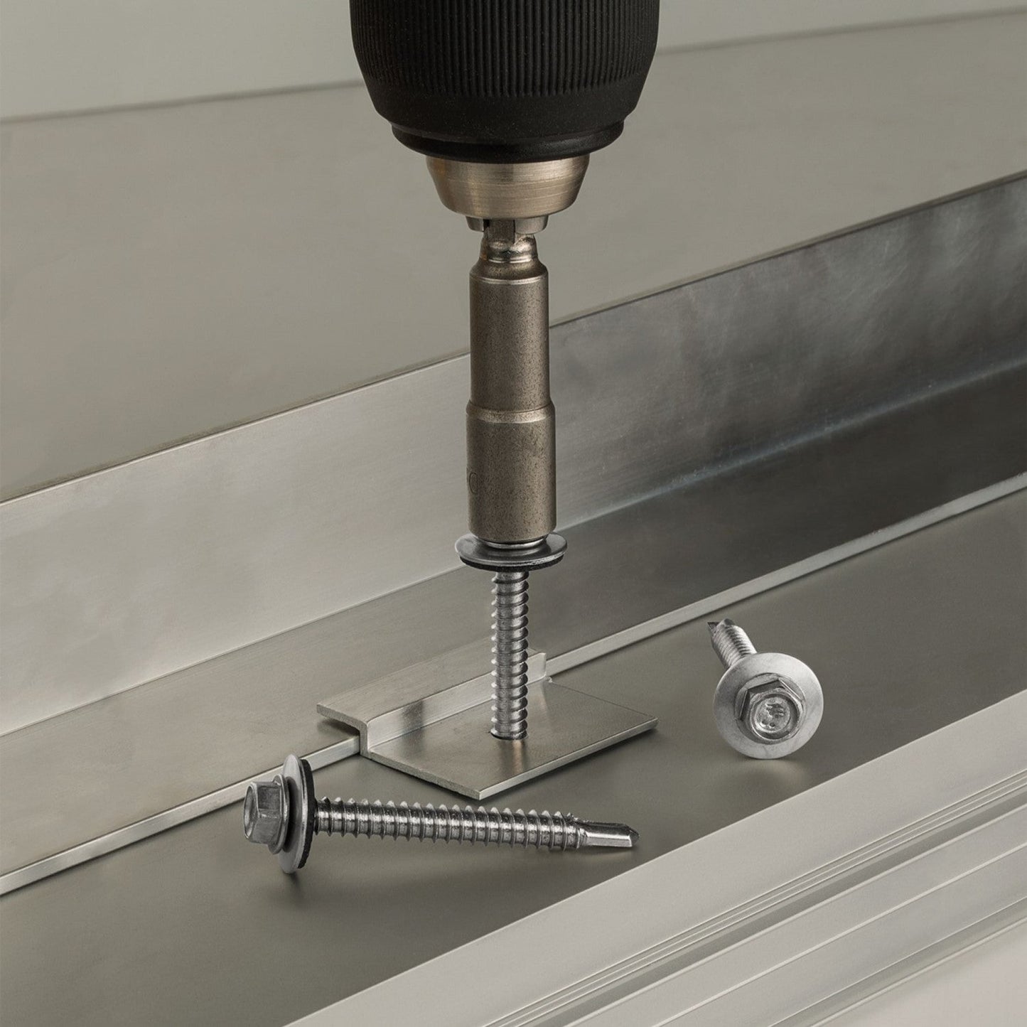 Self-Drilling Hex-Washer Head Screw Illustration - 305 Stainless Steel shown