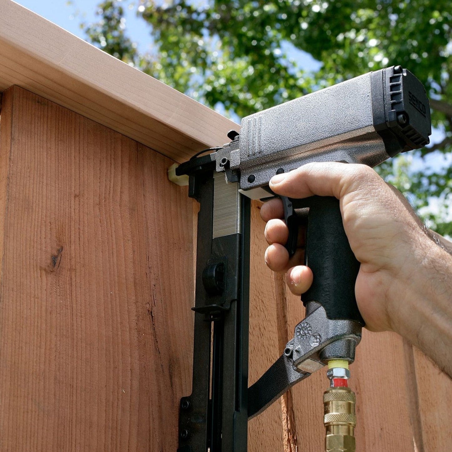 Staple Application on Fence