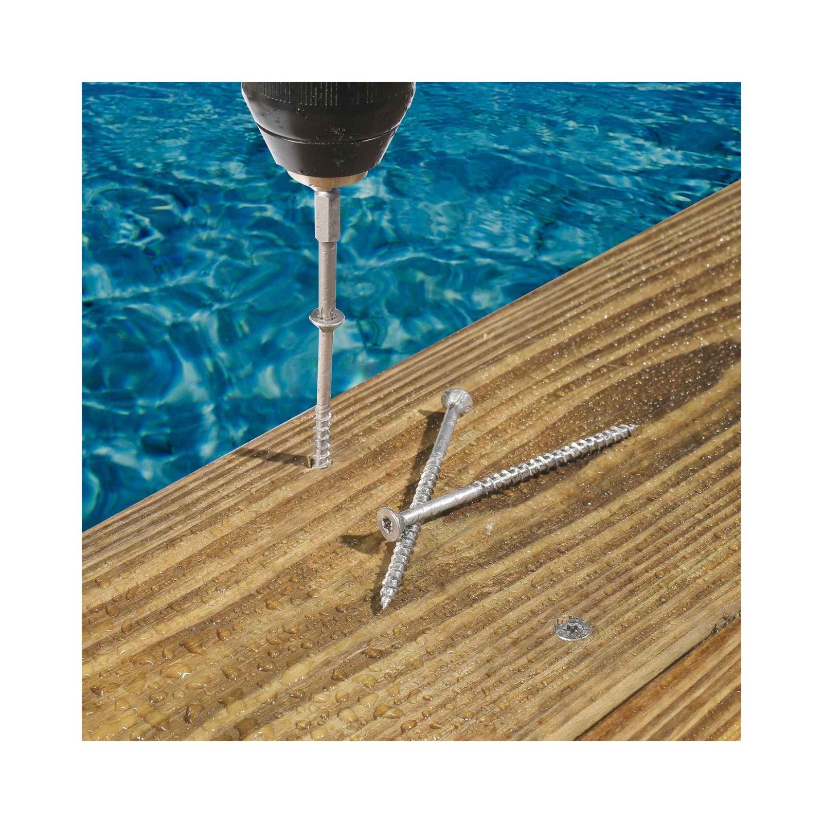 Simpson T07162FT5WH01 #7 x 1-5/8" T15 Trim-Head Screw - 316 Stainless Steel, White 01 -  5 lb. Pkg