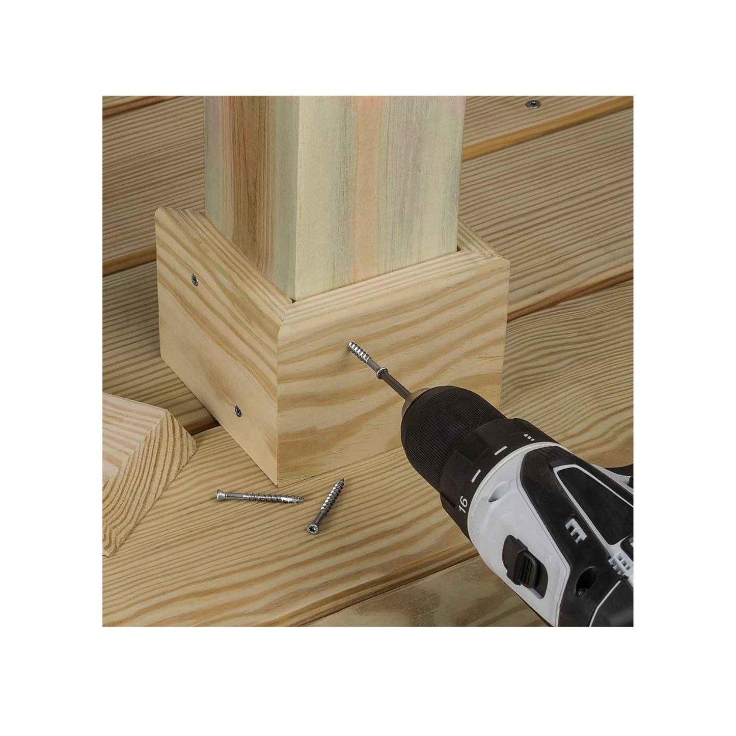 Simpson T07162FT5WH01 #7 x 1-5/8" T15 Trim-Head Screw - 316 Stainless Steel, White 01 -  5 lb. Pkg