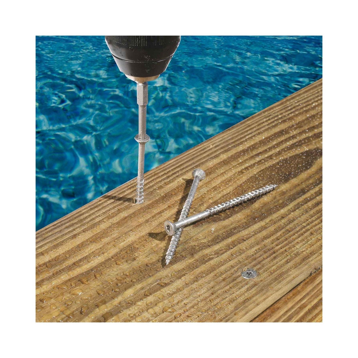 Simpson T07162FTPGR #7 x 1-5/8" T15 Trim-Head Screw - 316 Stainless Steel, Gray - Pkg 350