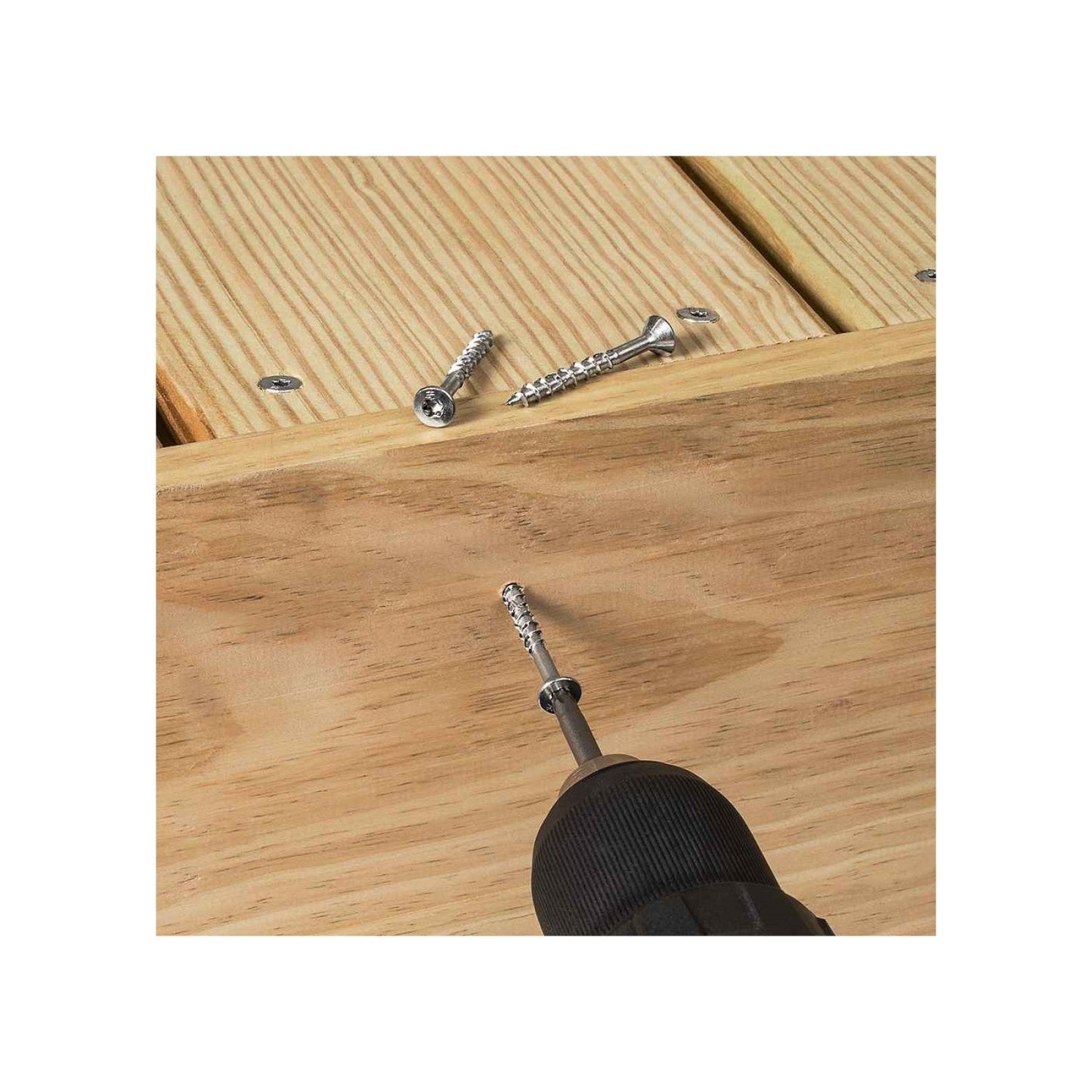 Simpson T10450WPCM #10 x 4-1/2" T25 DWP Flat Head Wood Screw - Type 316 Stainless Steel, Pkg 1,000