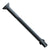Black screw on a white background