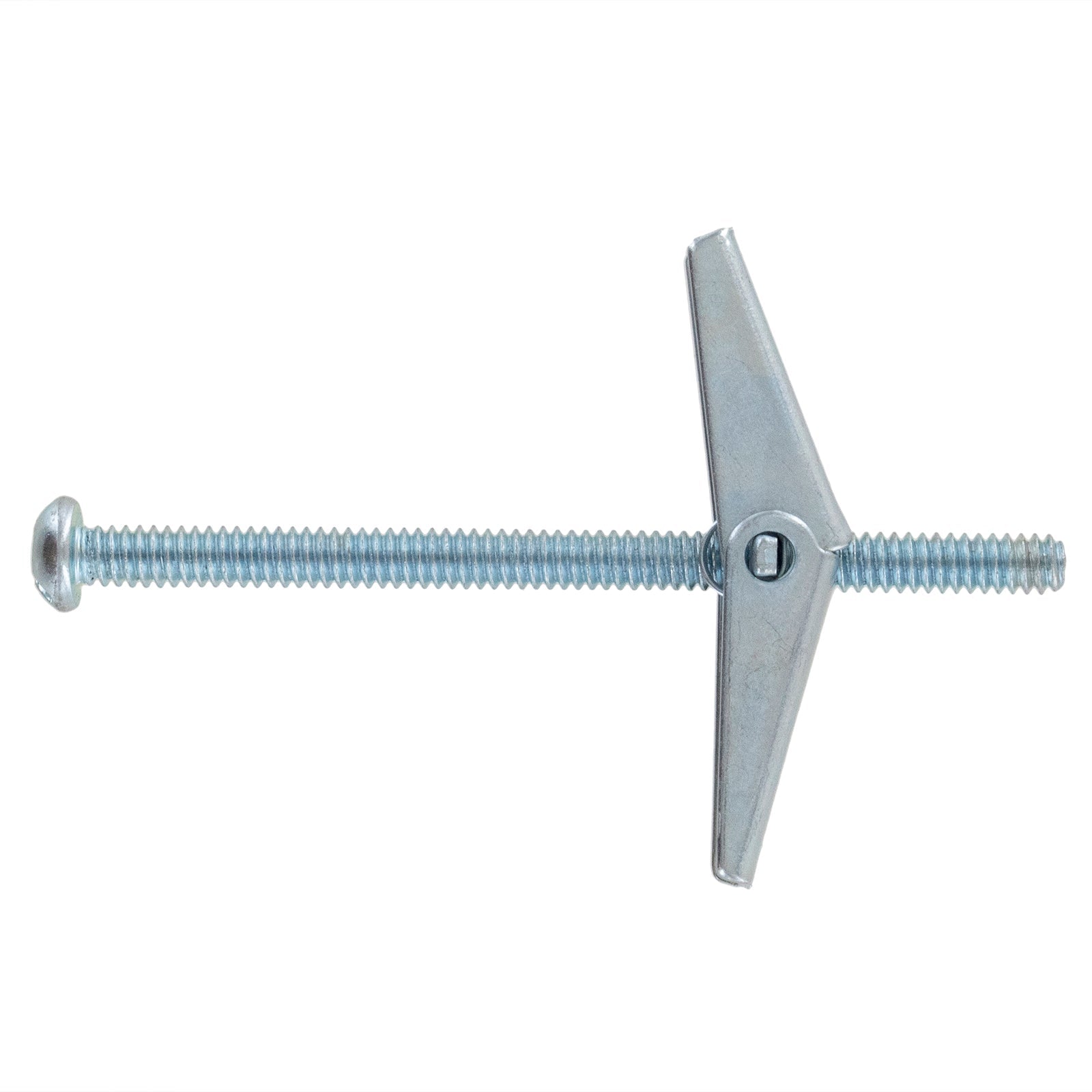 3/16"-24 x 3" Conquest Round PH/SL Combo Toggle Bolt w/ Wing Nut - Zinc