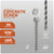 Concrete screw with specifications on a gray background