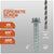 Concrete screw with drill bit on a gray background, featuring specifications.