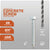 Concrete screw with specifications on a gray background