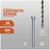 Concrete screw with specifications on a gray background