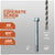 Concrete screw with specifications on a gray background