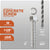 Concrete screw with drill bit on a gray background, featuring specifications.