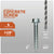 Concrete screw with specifications on a gray background