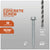 Concrete screw with specifications on a gray background