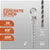 Concrete screw with specifications on a gray background