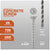 Concrete screw with specifications on a gray background
