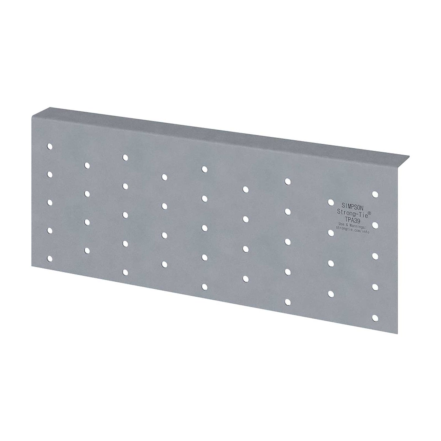 Simpson TPA39 3-1/2" x 9" Flanged Tie Plate - G90 Galvanized