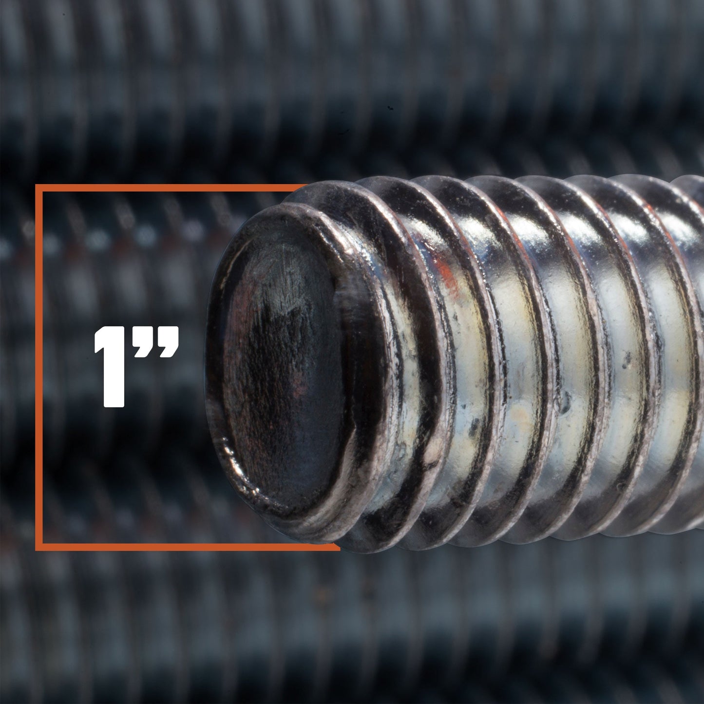 1"-8 x 2' 304 Stainless Steel Threaded Rod - Diameter