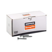 1/4" x 1-1/4" Strong-Tie Phillips Flat Head Titen Screw, 410 Stainless Steel, Pkg 100