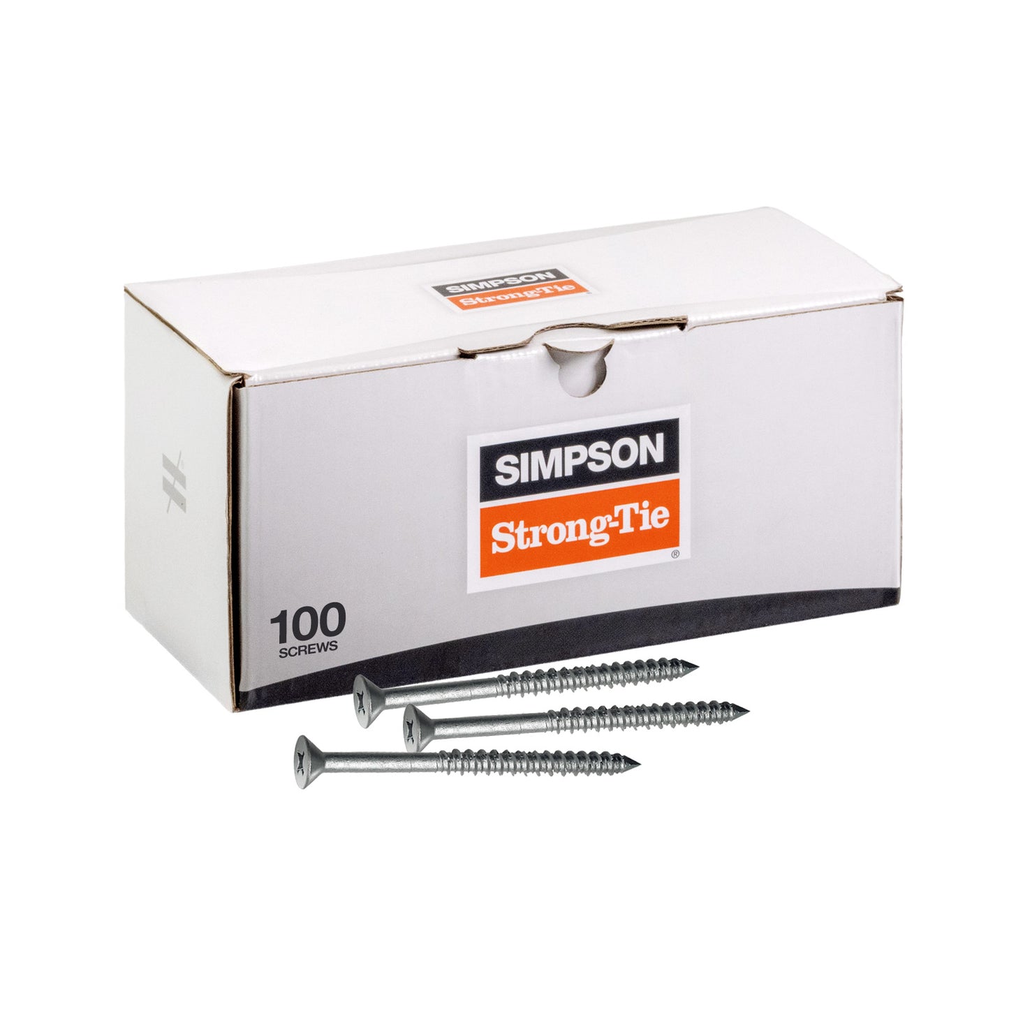 1/4" x 3-1/4" Strong-Tie Phillips Flat Head Titen Screw, 410 Stainless Steel, Pkg 100