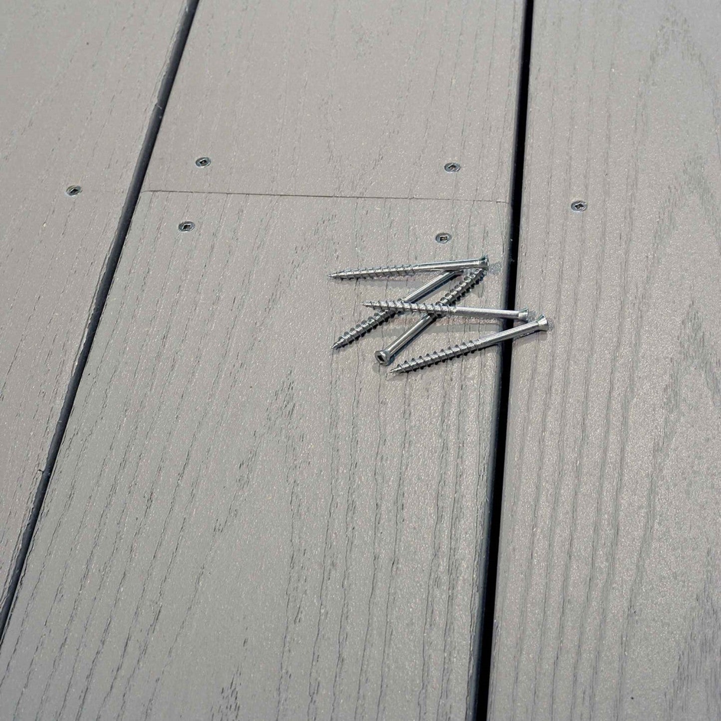 Trim Head Wood Screws - 305 Stainless Steel Installed on PVC deck