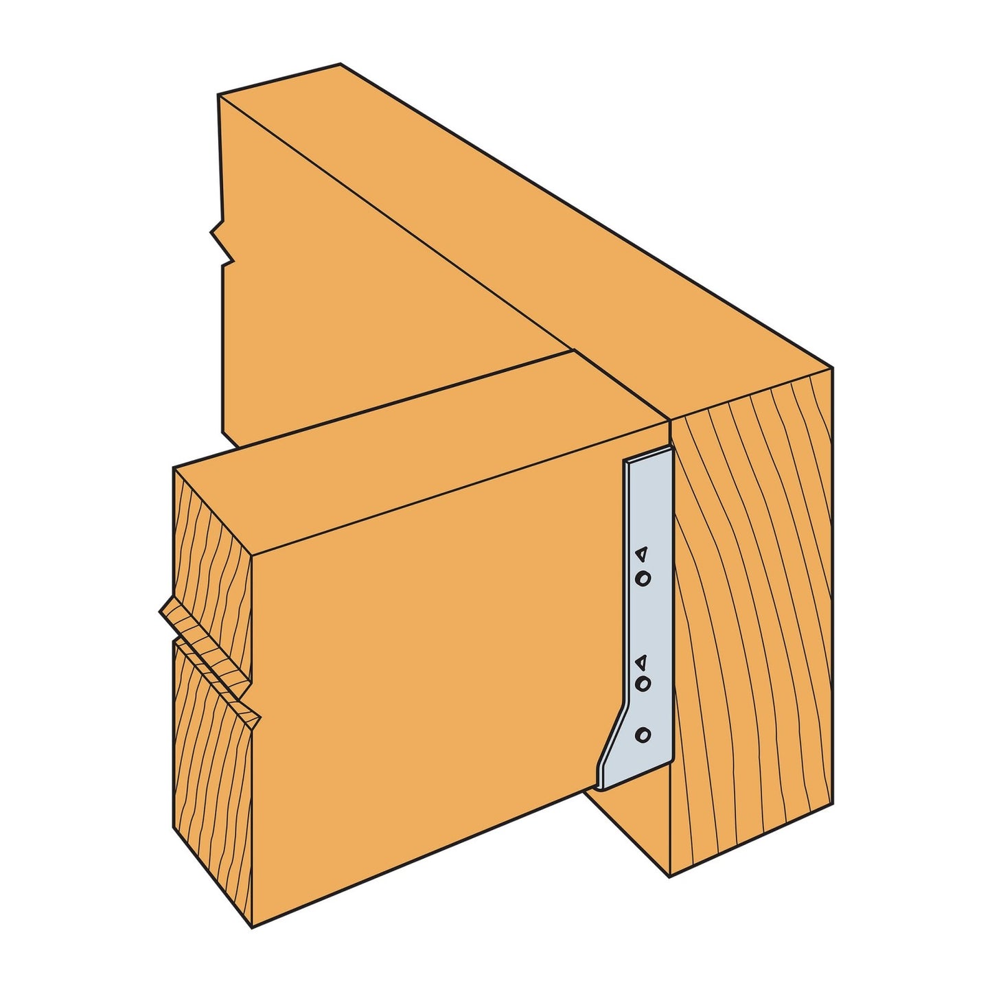 Simpson HUC3.25/16 Heavy Concealed-Flange Face-Mount Joist Hanger, Made to Order Non-Returnable