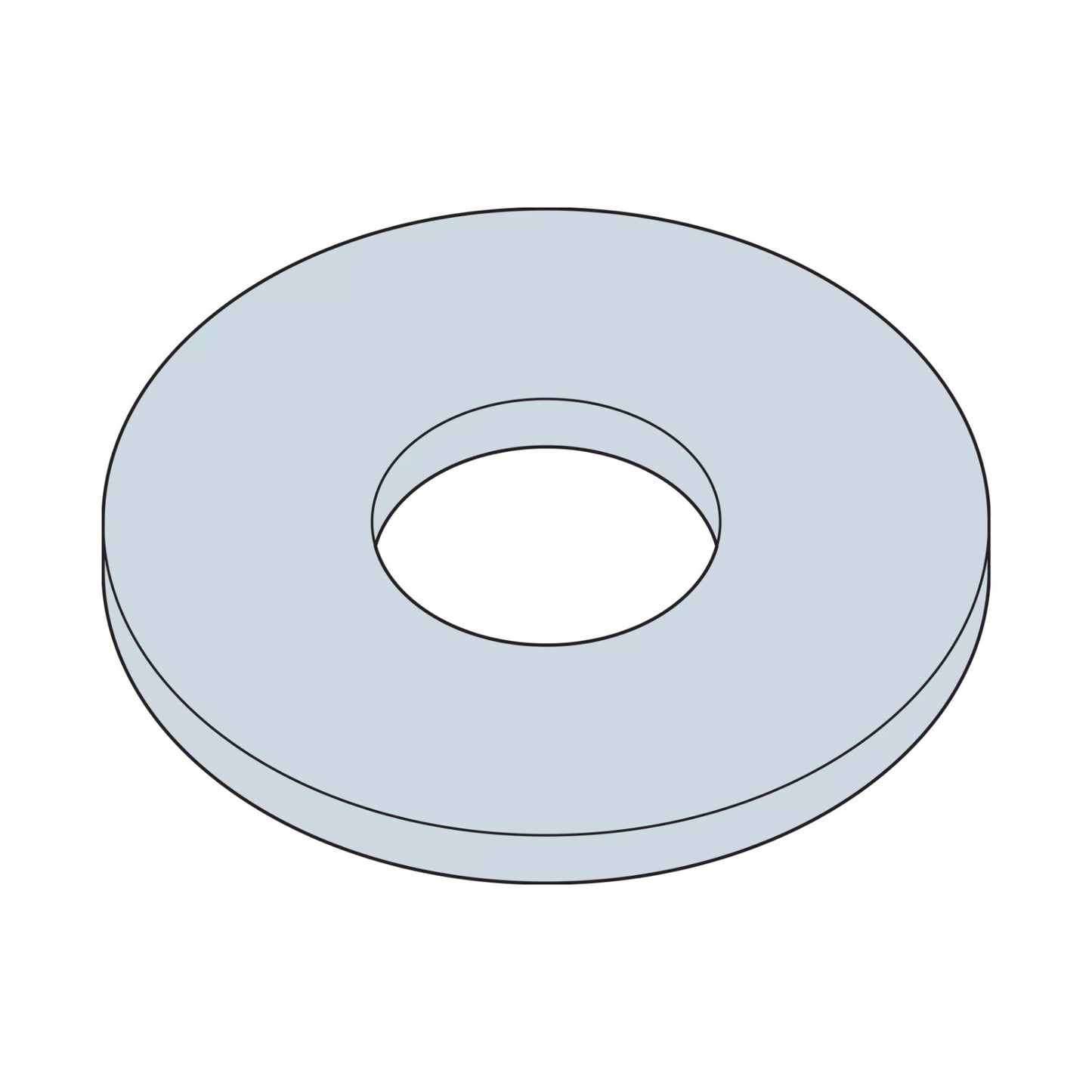 Simpson 5/8" ASTM F844 USS Washer - Zinc Plate