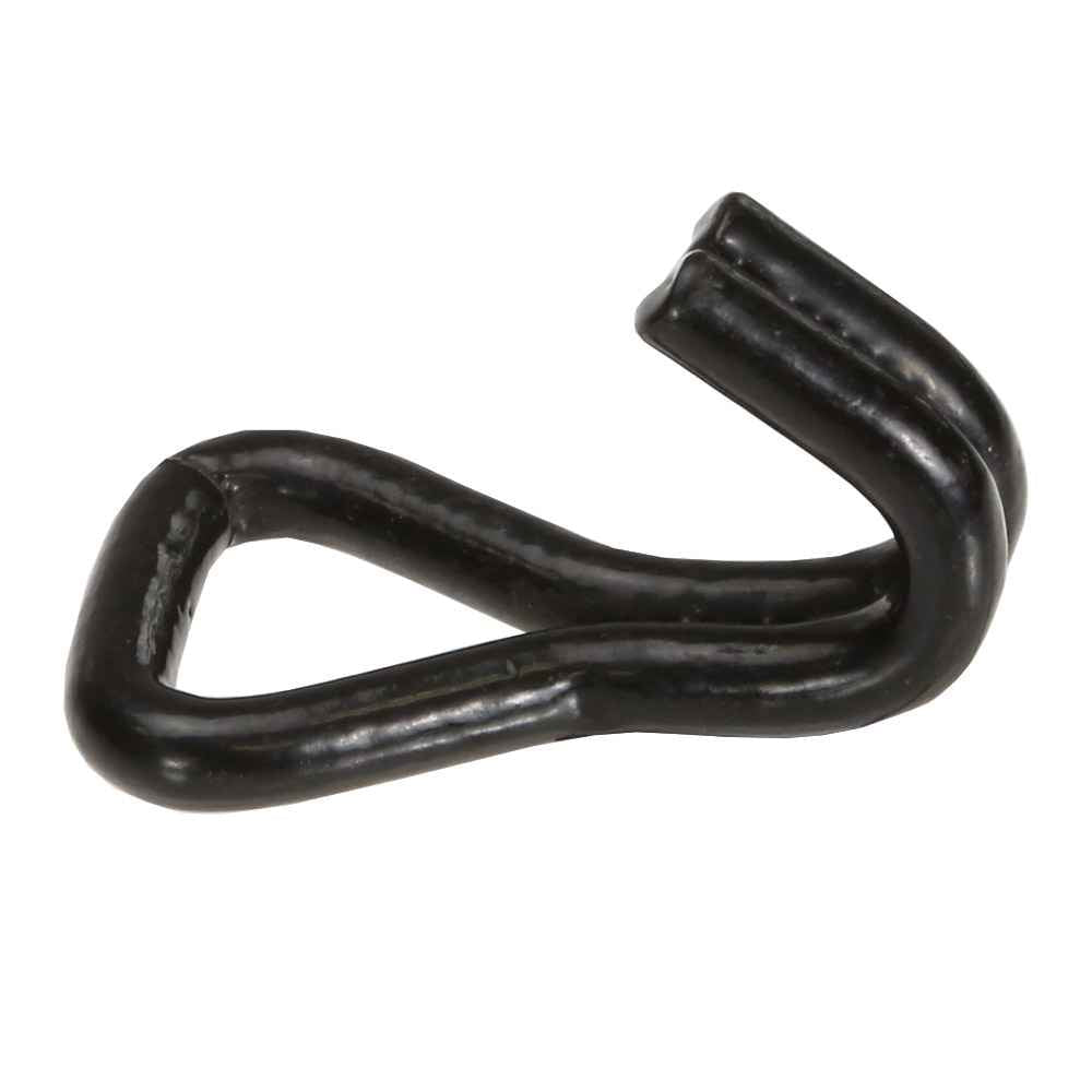 1" Heavy Duty Wire Hook w/ Black Vinyl Coating | 3,300 lbs. BS
