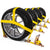 Car Carrier Tire Holder Basket Straps w/ Swivel Hooks & Ratchet - 4 Pack