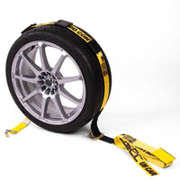 2" x 10' OEM Replacement Wheel Strap with 2 Wire Hooks and 3 Adjustable Rubber Cleats
