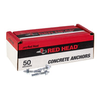 3/8" x 2-3/4" Red Head Trubolt Wedge Anchor, Pkg 50