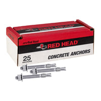 1/2" x 3-3/4" Red Head Trubolt 304 Stainless Steel Wedge Anchor, Pkg 25