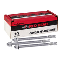 3/4" x 7" Red Head Trubolt 304 Stainless Steel Wedge Anchor, Pkg 10