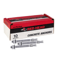 5/8" x 5" Red Head Trubolt 304 Stainless Steel Wedge Anchor, Pkg 10