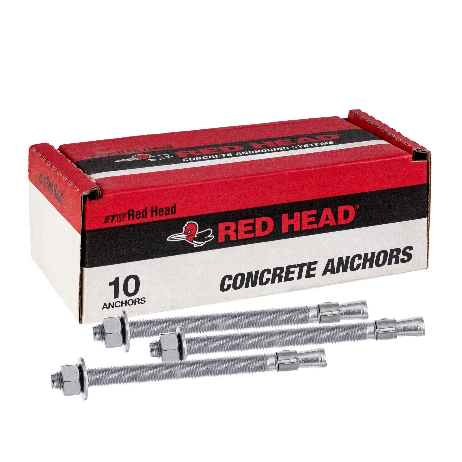 5/8" x 7" Red Head Trubolt 304 Stainless Steel Wedge Anchor, Pkg 10