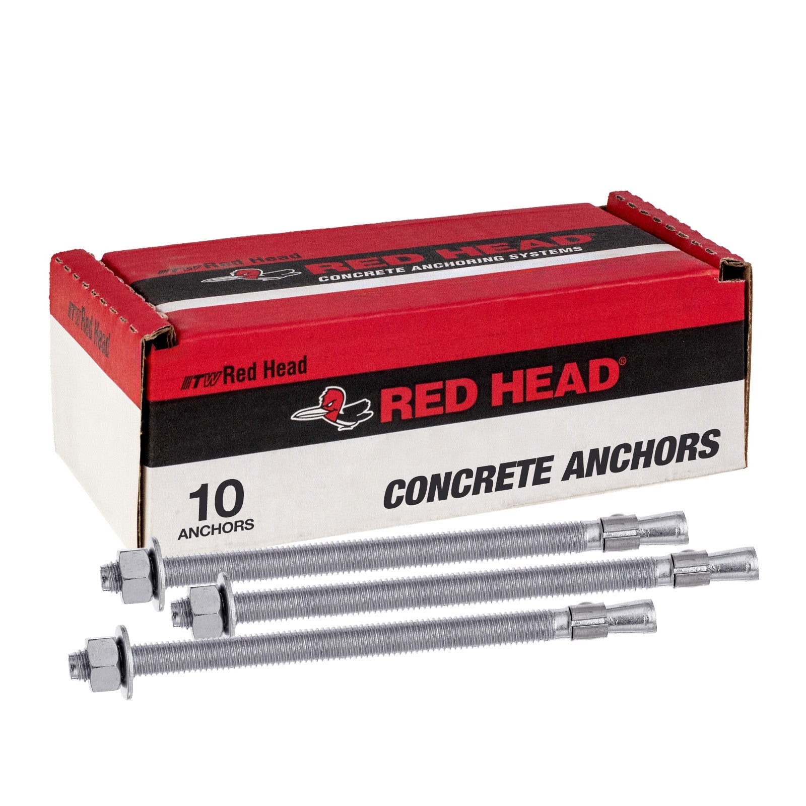 5/8" x 8-1/2" Red Head Trubolt 304 Stainless Steel Wedge Anchor, Pkg 10