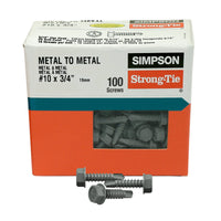 #10 x 3/4" XE Exterior Structural Metal Screw - Quik Guard Coating - Pkg 100