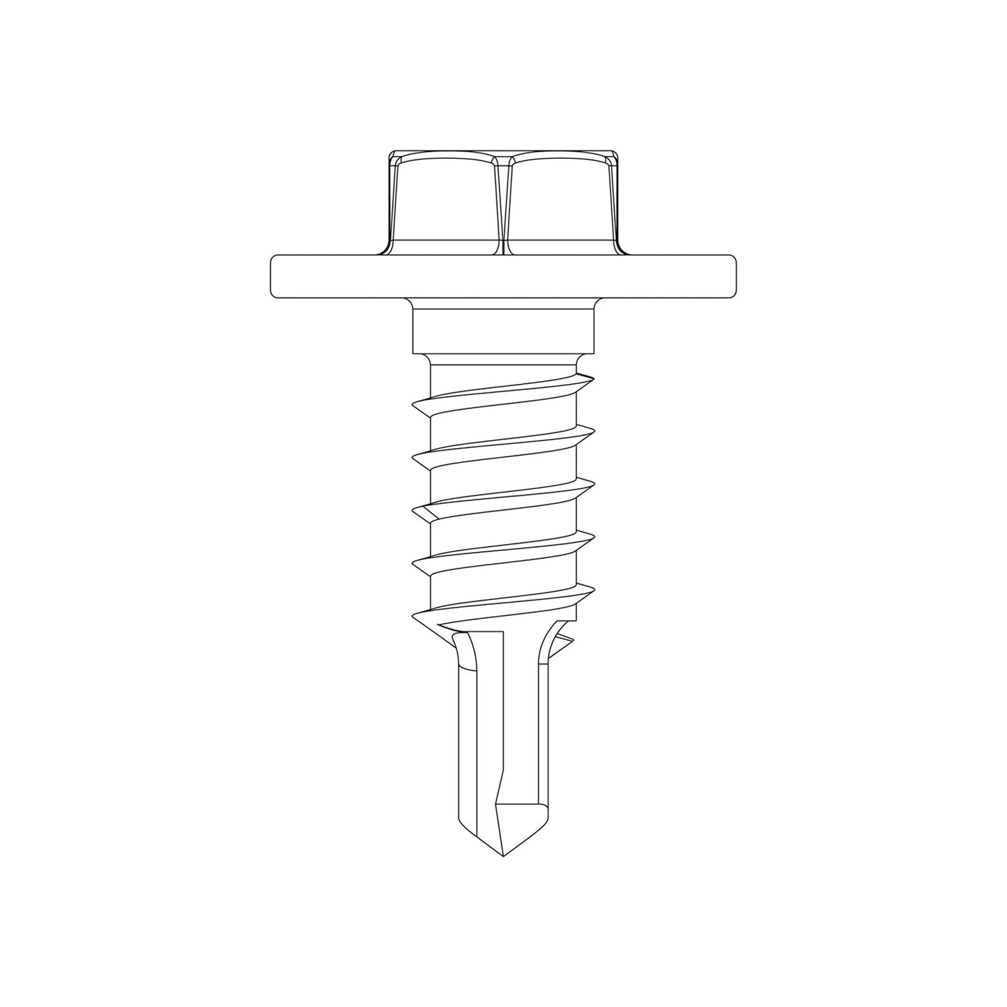 Strong-Tie XLSH34B1414-RP83 #14 x 3/4" Large Shouldered Screw Illustration