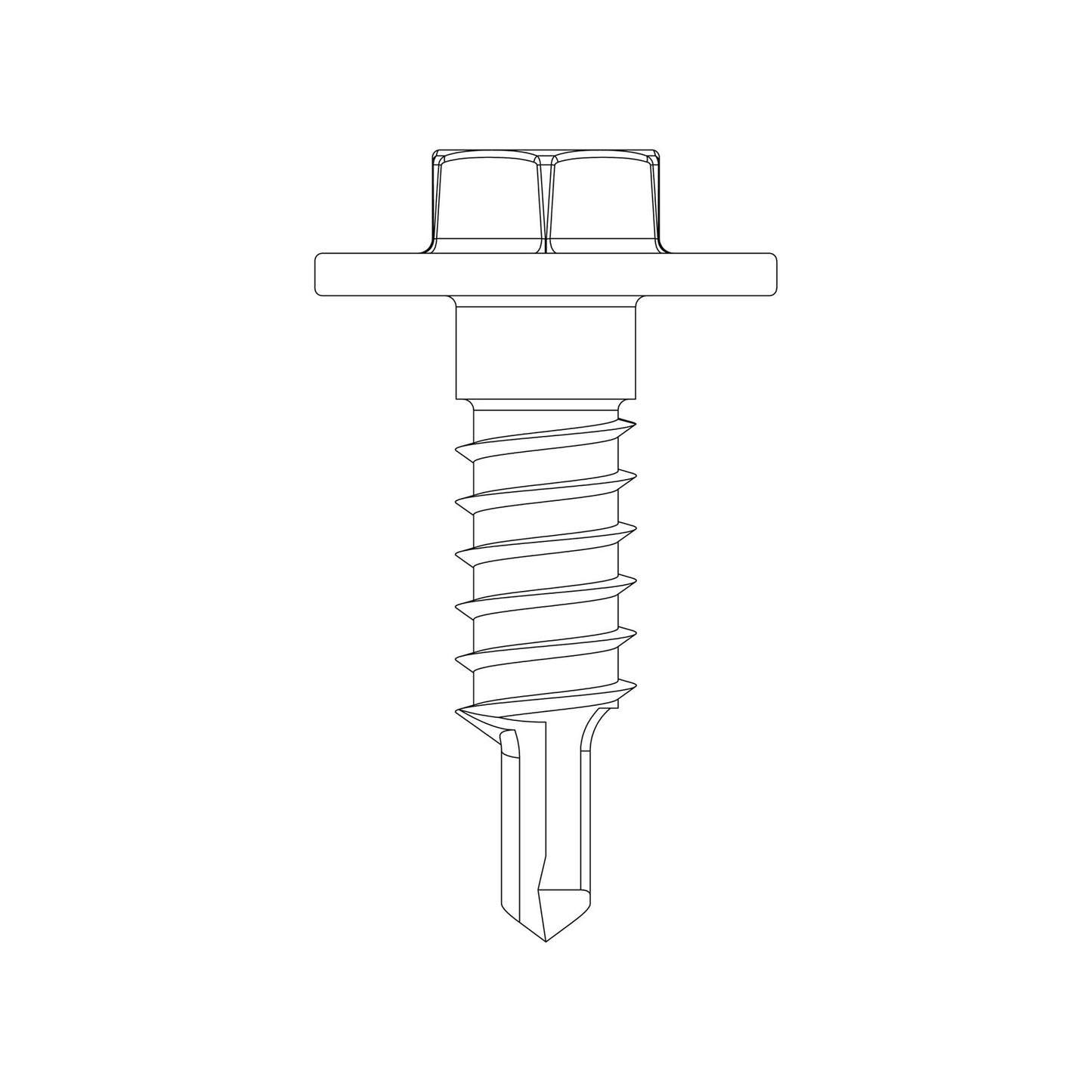 Strong-Tie XLSH78B1414-RP83 #14 x 7/8" Large Shouldered Screw Illustration