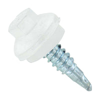 14 inch x 78 inch ZXL Steelbinder Metal Roofing Stitch Screw Bright White Pkg 250 image 1 of 2