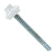 #12 x 2 inch ZXL Steelbinder Metal Roofing Screw Bright White Pkg 250