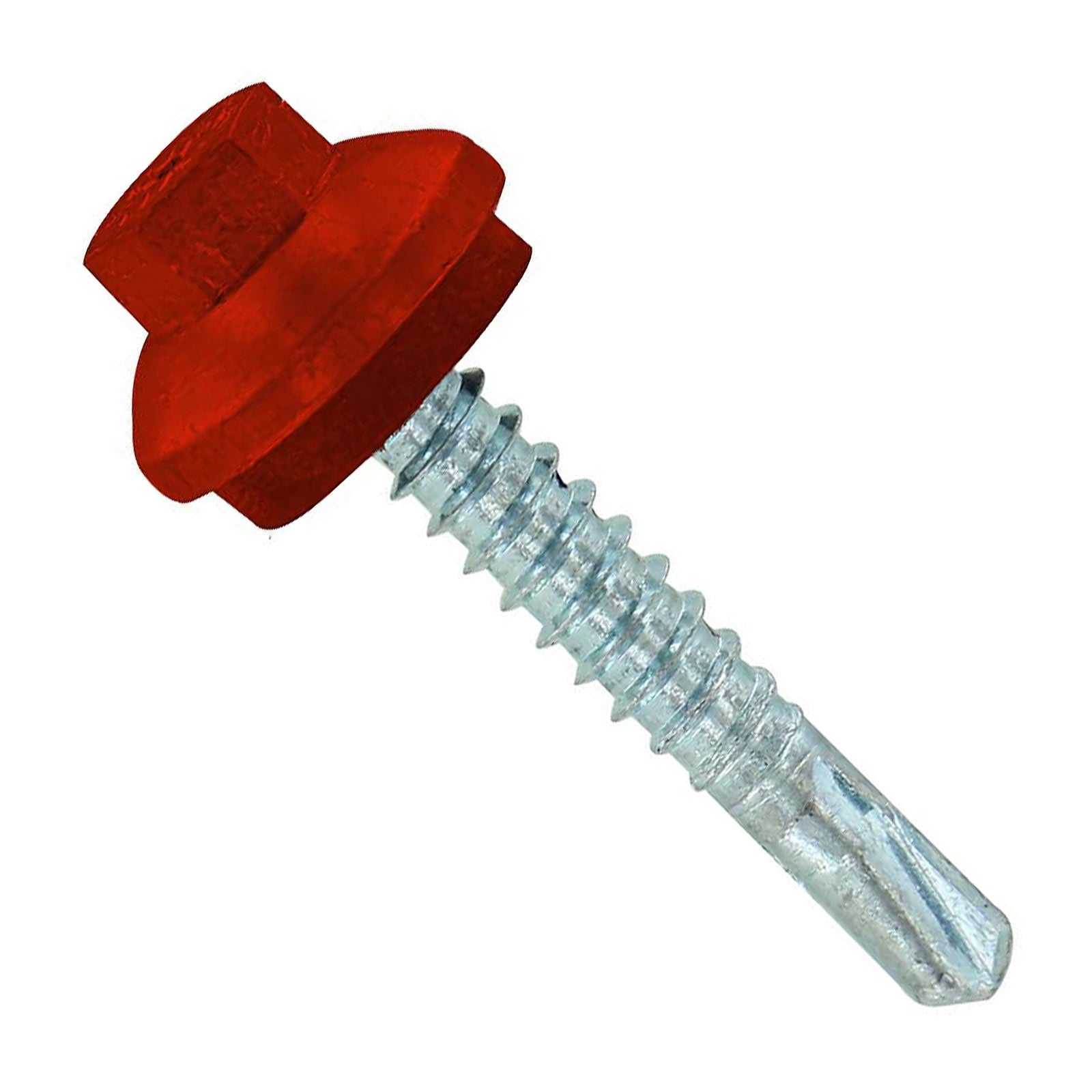 PUSH レッド シルバー ST Fastening #12 x 1-1/4
