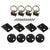 Single Stud L-Track Anchor Point Tie Down Kit | Black