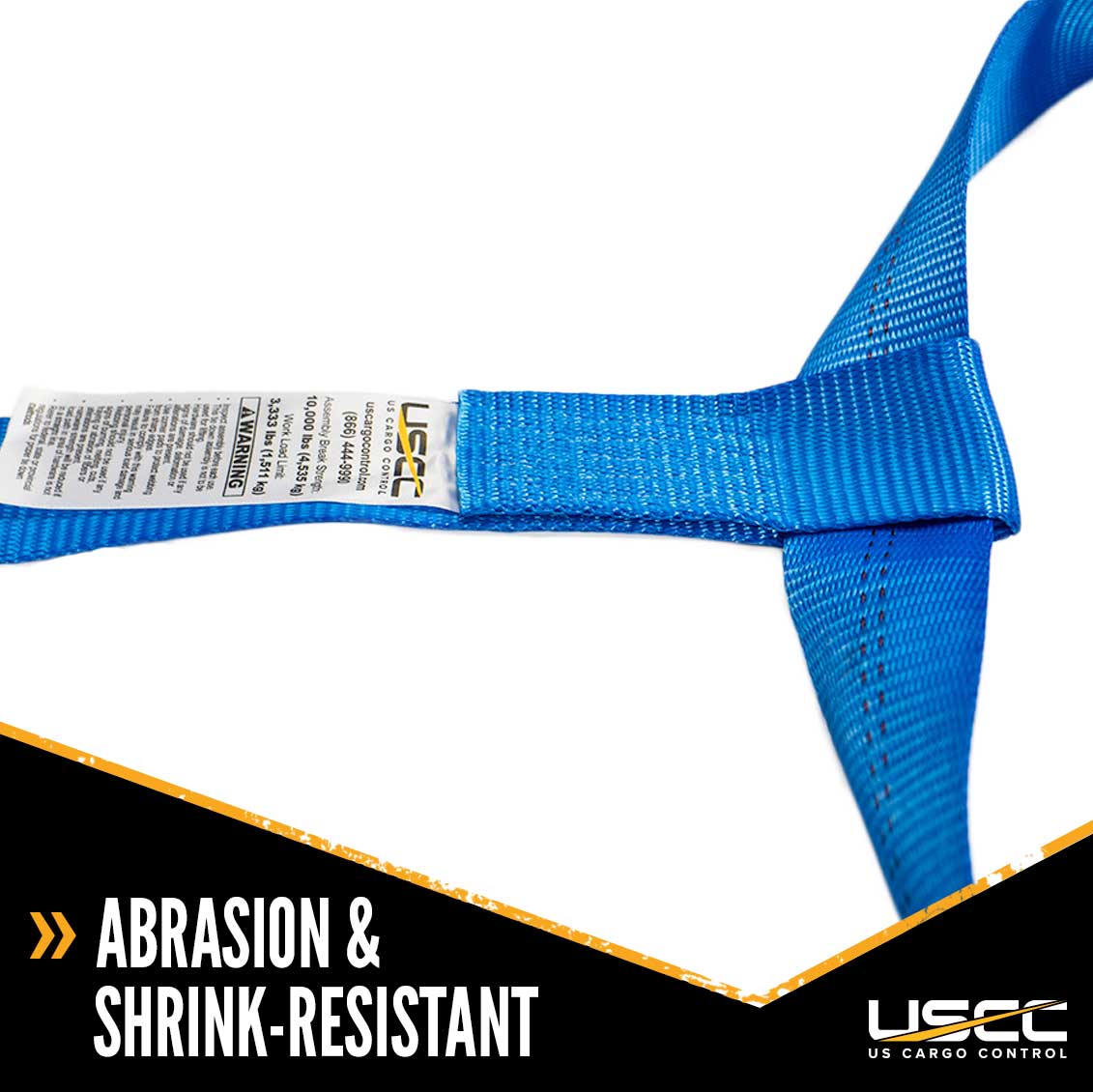 Blue Extra Large Tow Dolly Basket Strap with Twisted Snap Hooks 2 pack image 5 of 10