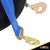 Blue Extra Large Tow Dolly Basket Strap with Twisted Snap Hooks