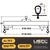 Caldwell 1/2 Ton x 8 - 10' Adjustable Lifting Beam | Dura-Lite 416-1/2-10