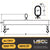 Caldwell 1 Ton x 6' Lifting Beam | Dura-Lite 419-1-6