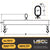 Caldwell 3 Tons x 3' Lifting Beam | Dura-Lite 419-3-3