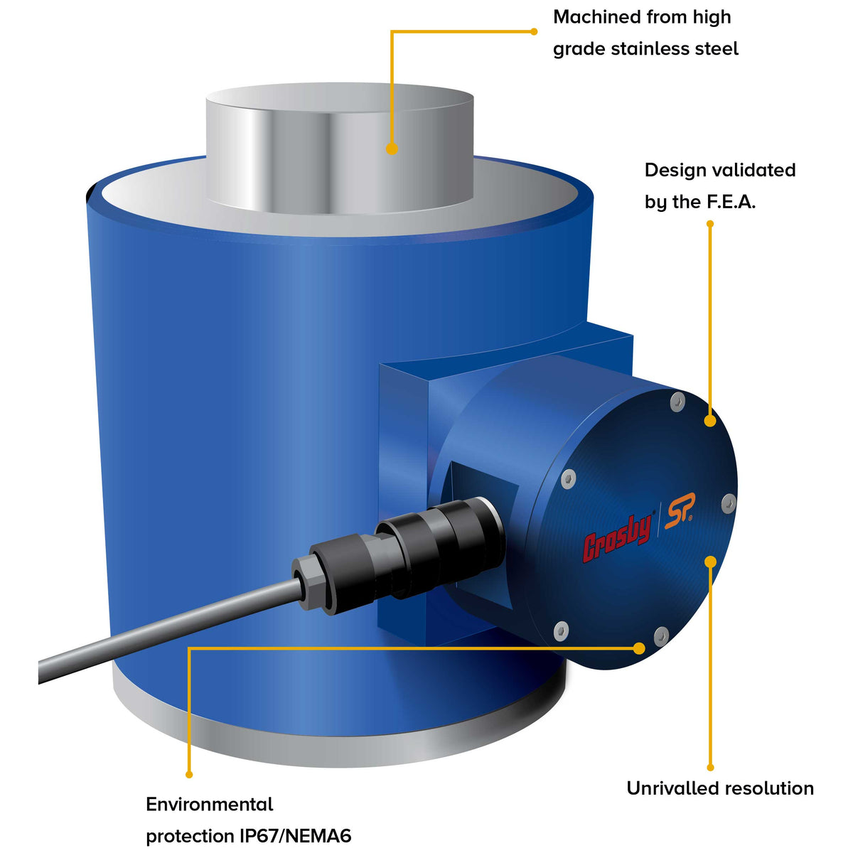 Straightpoint® 5 T Compression Load Cell - NI5TC
