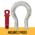 Crosby® Screw Pin Wide Body Shackle | G-2169 - 12.5 Ton parts of a shackle