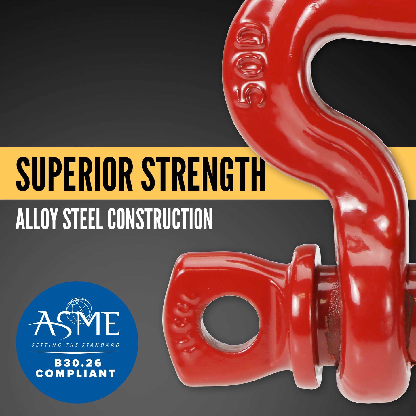 Crosby® Screw Pin Sling Saver Shackle | S-281 - 3.25 Ton shackle construction