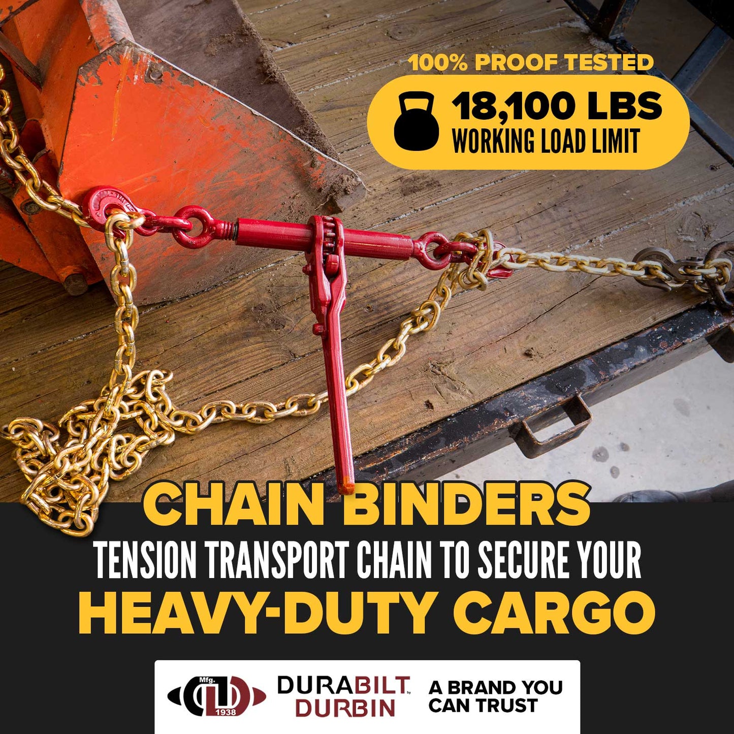 1/2" - 5/8" Durabilt Truck-Tight Ratchet Binder